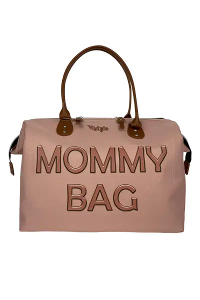 Mommy Bag 3D Anne Bebek Bakım Kadın Çantası (PUDRA)