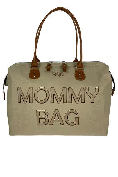 Mommy Bag 3D Anne Bebek Bakım Kadın Çantası  (VİZON)