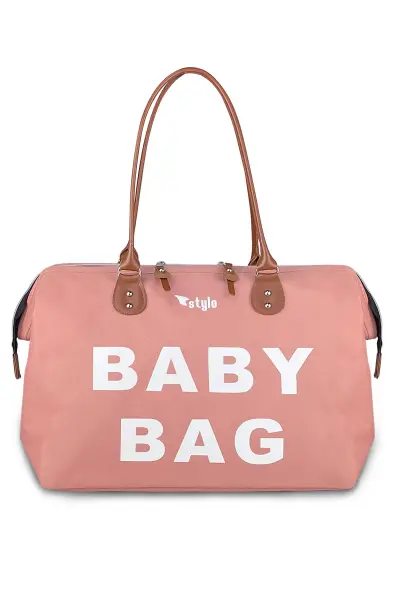 Baby Bag Tekli Anne Bebek Bakım Kadın Çantası (PUDRA)