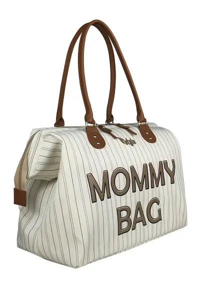  Mommy Bag USA Anne Bebek Bakım Ve Kadın Çantası (CIZGILI)