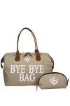 8681078032388 - Bye Bye Bag Anne Bebek Bakım  Omuz Çantası (VİZON)