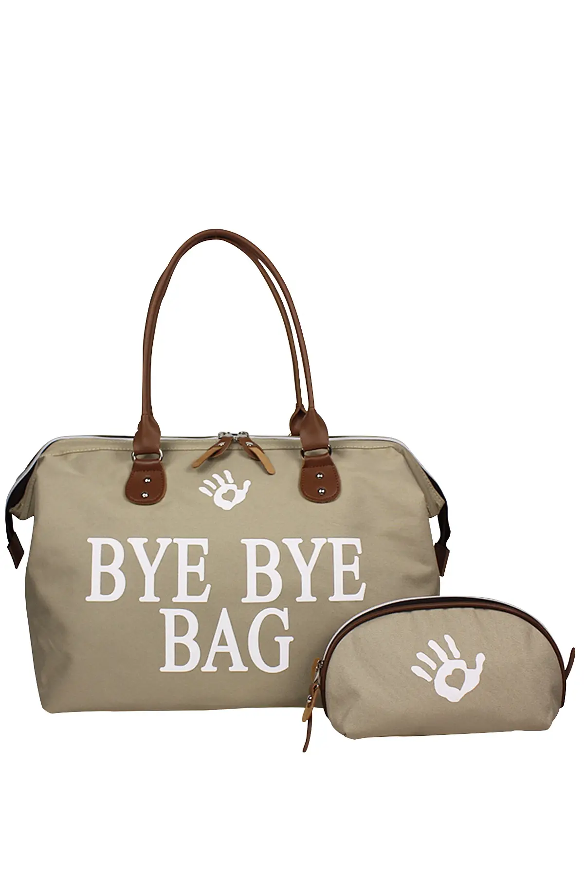 Bye Bye Bag Anne Bebek Bakım  Omuz Çantası (VİZON)