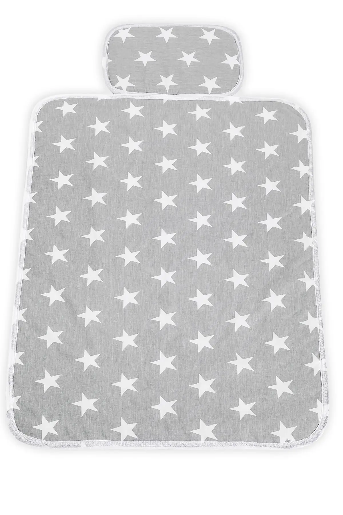 Pratik Pamuklu Bakım ve Alt Açma Minderi (GRİ)