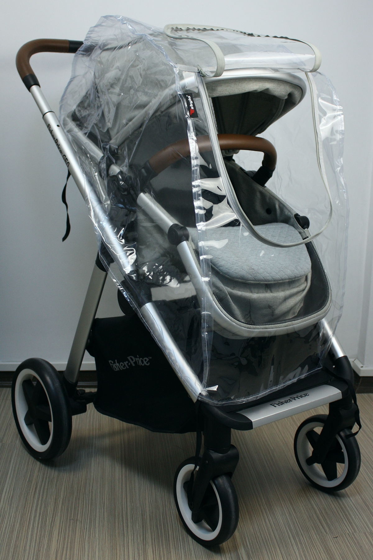 Fermuarlı Bebek Arabası Yağmurluğu