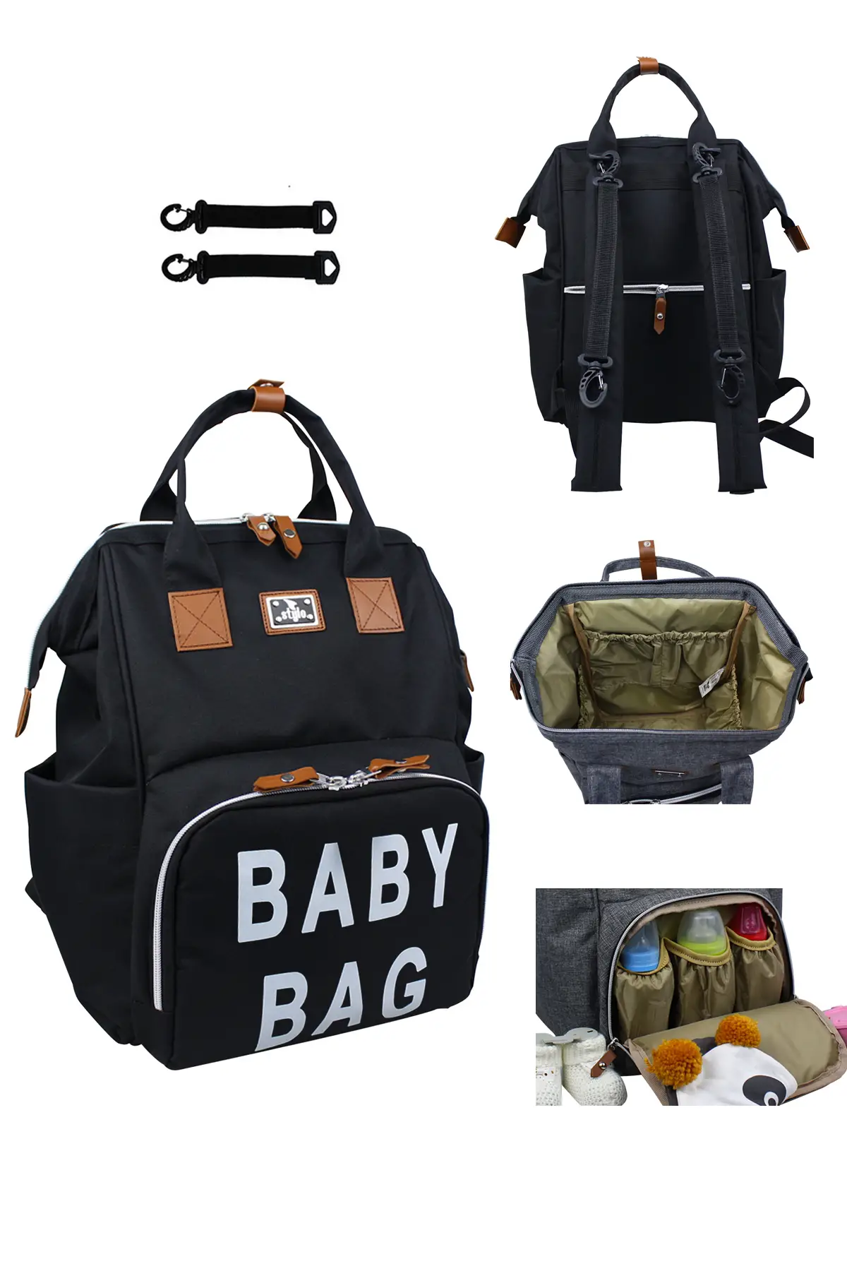 Roma Baby Bag Anne Bebek Bakım Sırt Çantası (VİZON)