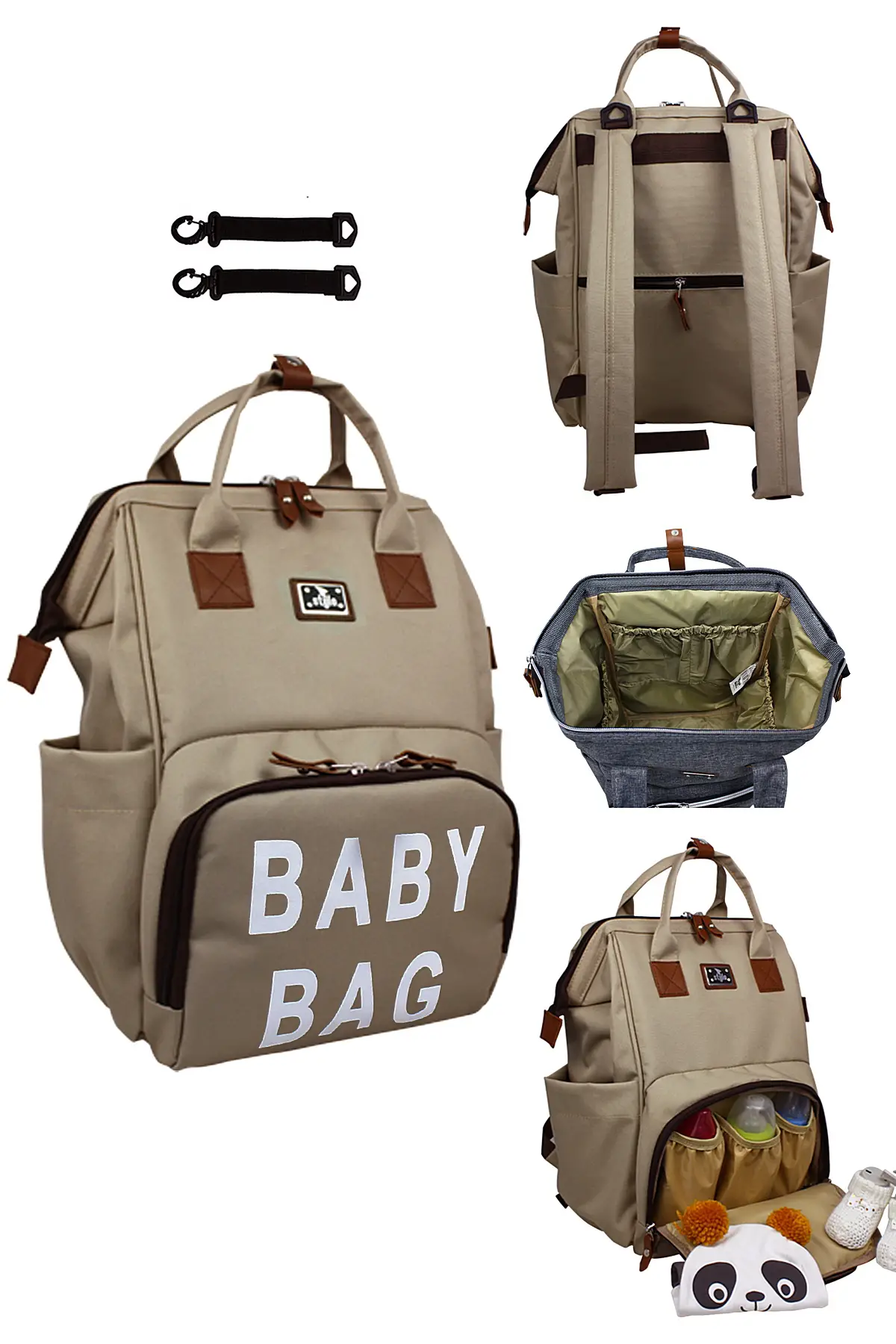 Roma Baby Bag Anne Bebek Bakım Sırt Çantası (SİYAH)