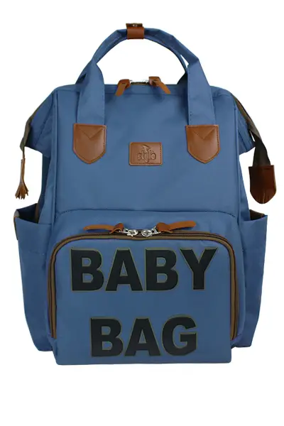 Monaco Baby Bag Baskılı Anne Bebek Bakım Sırt Çantası (HAKI)