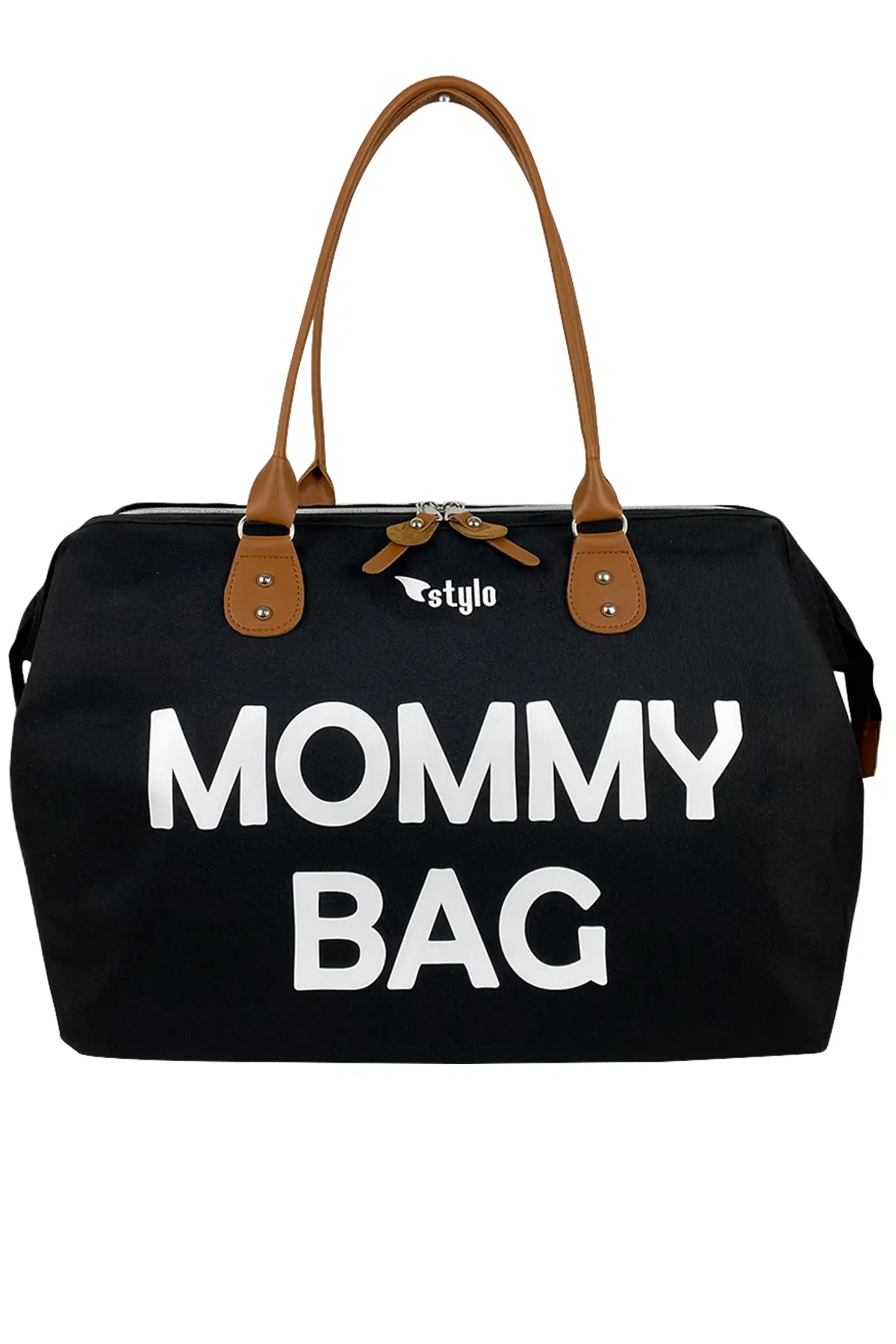 Stylo Mommy Bag 3D Anne Bebek Bakım Kadın Çantası  (KARAMEL BASKI)