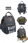 Roma Baby Bag Anne Bebek Bakım Sırt Çantası (VİZON)