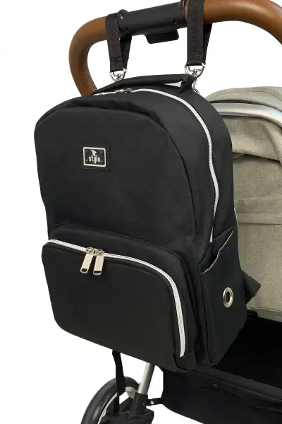 Duo Backpack  Anne Bebek Bakım Sırt Çantası (SİYAH)