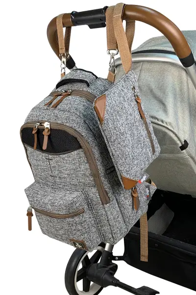 Grand Backpack Anne Bebek Bakım Çantası (GRİ).