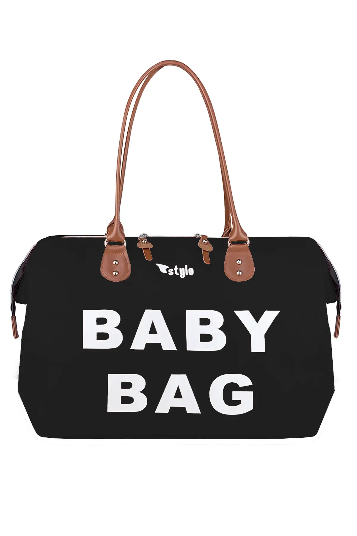 Baby Bag Tekli Anne Bebek Bakım Kadın Çantası (SİYAH)