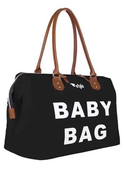 Baby Bag Tekli Anne Bebek Bakım Kadın Çantası (SİYAH)