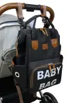 Monaco Baby Bag Baskılı Anne Bebek Bakım Sırt Çantası (BEYAZ BASKI)