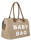 Baby Bag Tekli Anne Bebek Bakım Kadın Çantası (VİZON)