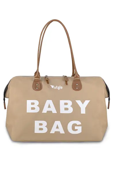 Baby Bag Tekli Anne Bebek Bakım Kadın Çantası (VİZON)