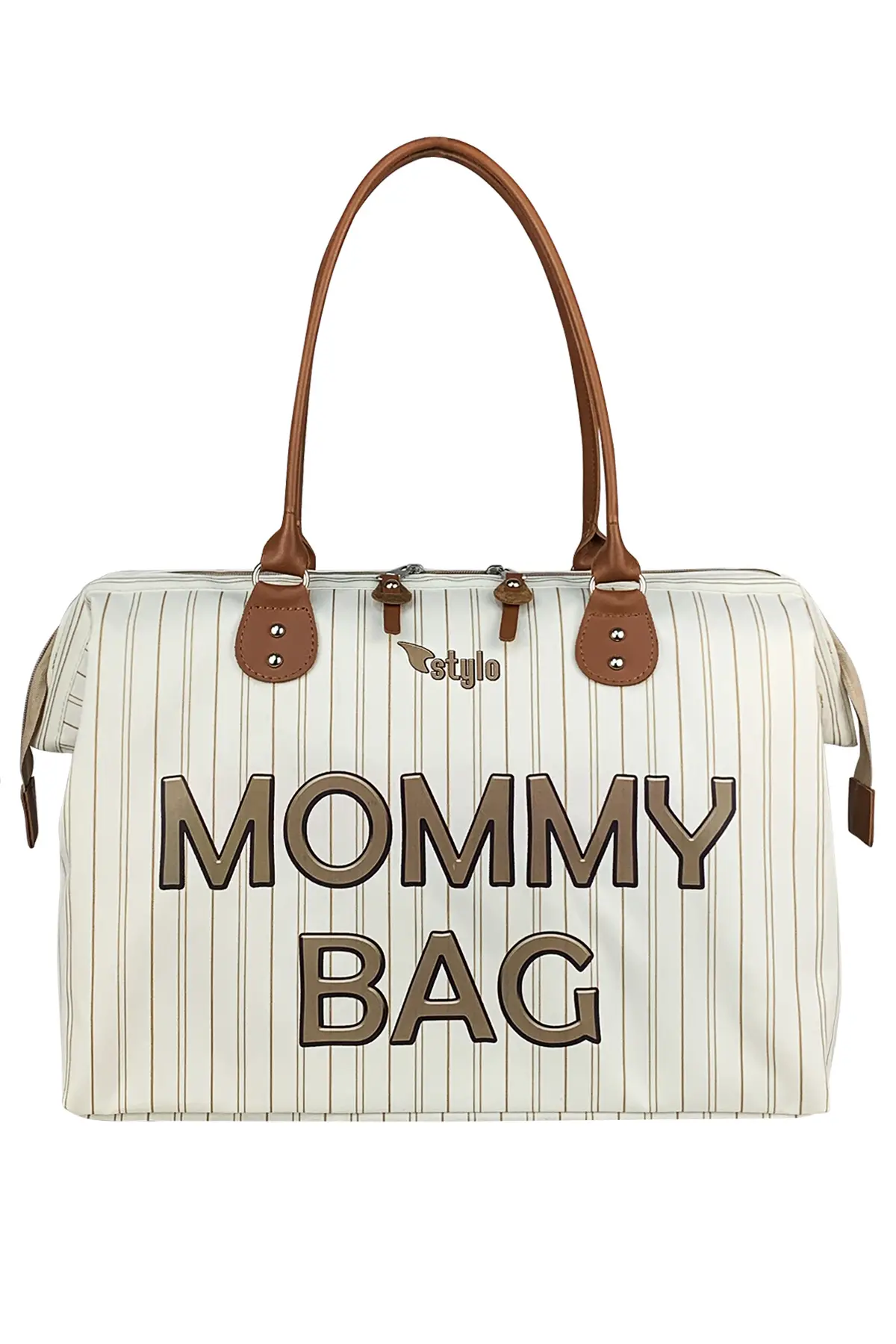  Stylo Mommy Bag USA Anne Bebek Bakım Ve Kadın Çantası (CIZGILI)