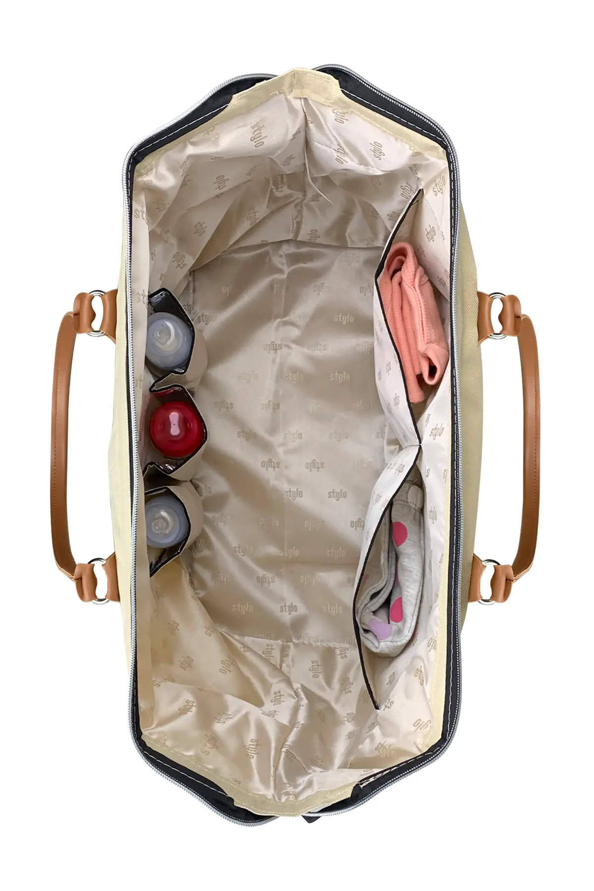 Stylo Mommy Bag USA Anne Bebek Bakım Ve Kadın Çantası (CIZGILI)