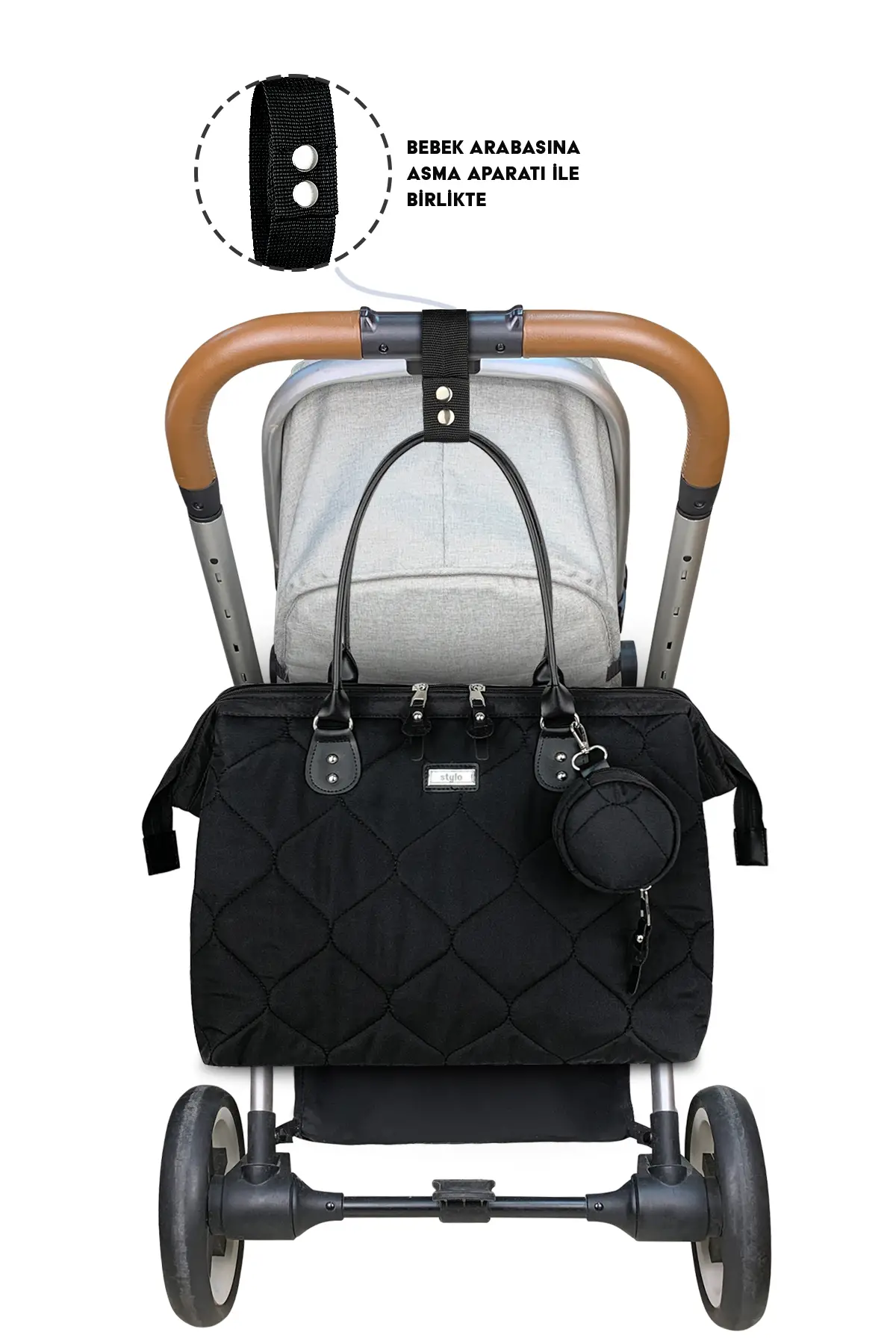 Millennium X Pro  Kadın Bebek Bakım Sırt ve Omuz Çantası Takım ( SIYAH )