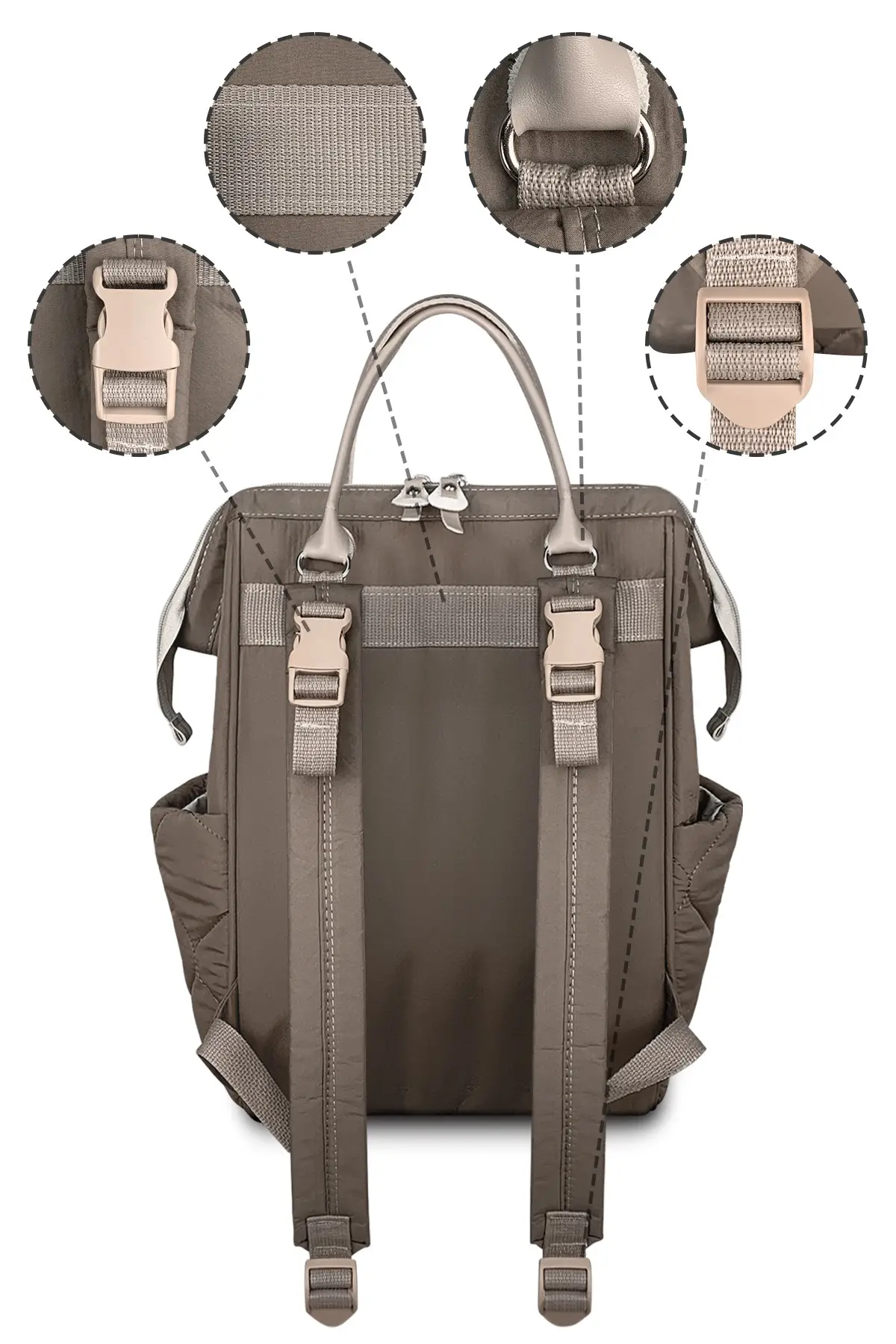 Victoria Kapitone Anne Bebek Bakım Sırt Çantası ( VIZON )