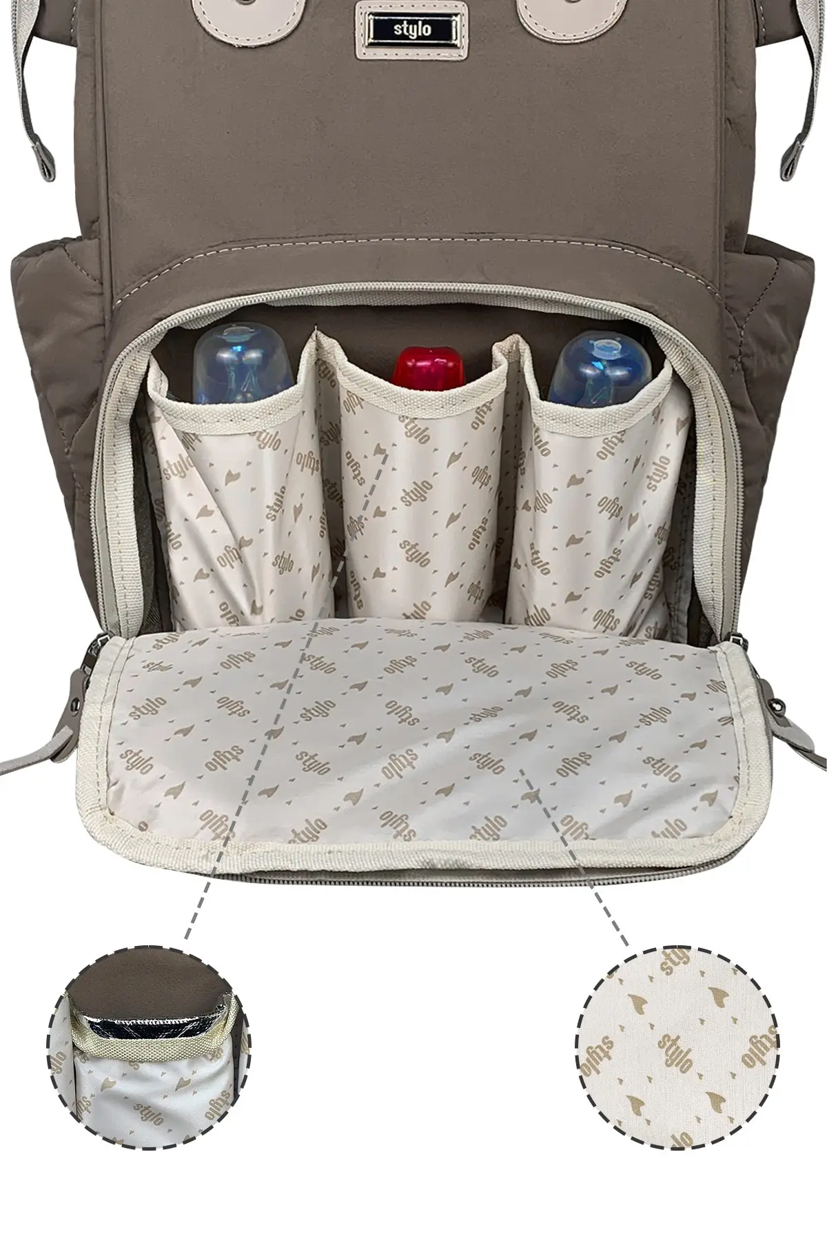 Victoria Kapitone Anne Bebek Bakım Sırt Çantası ( VIZON )