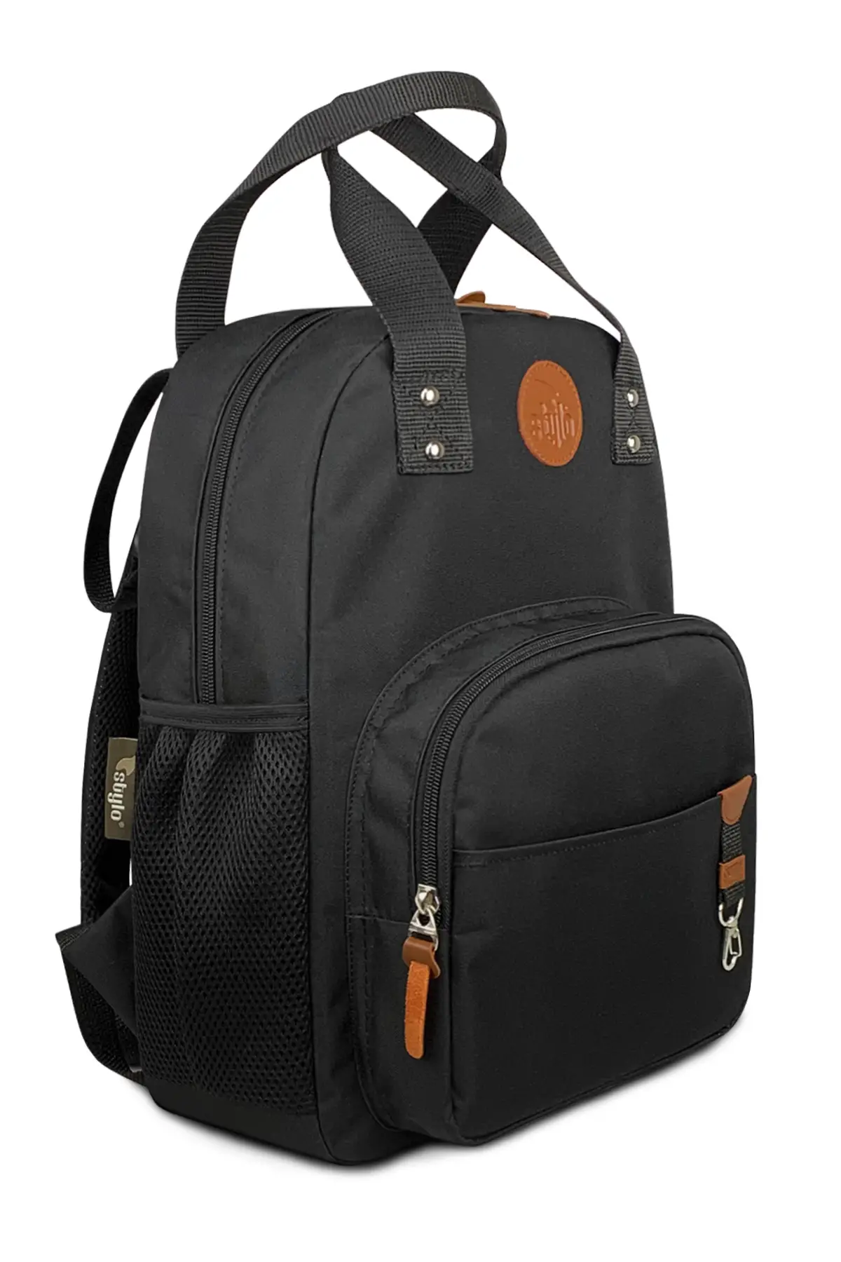 Popi Anne Bebek Bakım ve Sırt Çantası – Termal Biberon Bölmeli Geniş Hacimli ( SIYAH )