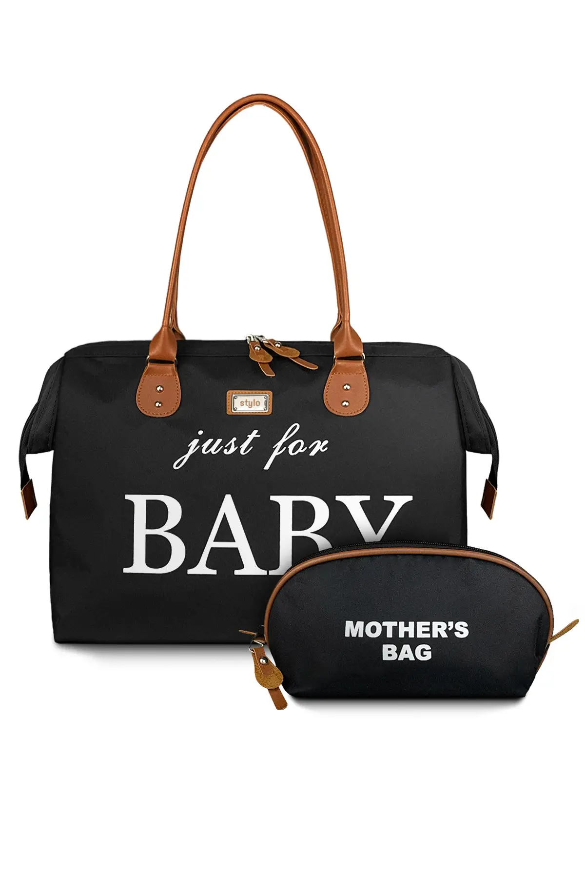 Just For Baby Anne Bebek Bakım Omuz Çantası (SİYAH)