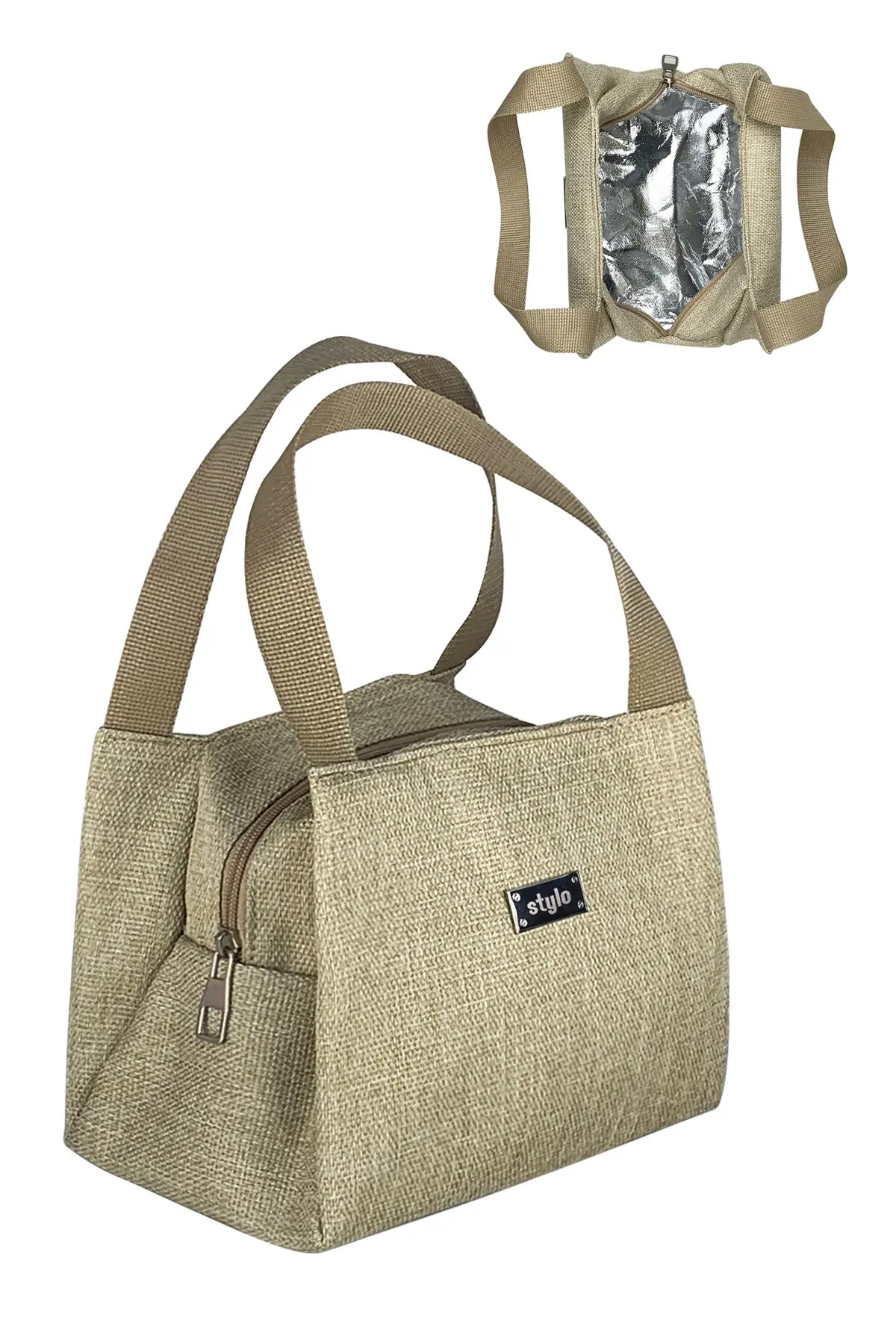 Anne Bebek Bakım Kadın Omuz Çantası Venedik & Duo Anne Bebek Bakım Sırt Çantası Takım-Bej